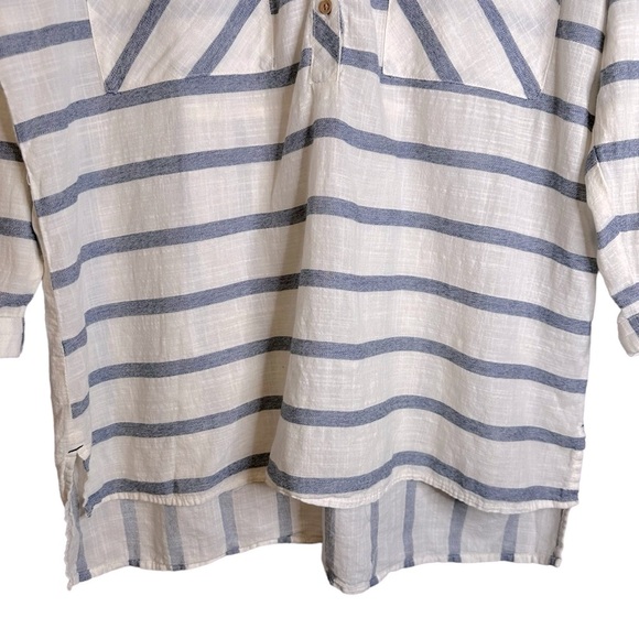 Zara Striped Lightweight Cotton‎ Popover Top 1821/024/060 Small - Picture 4 of 12